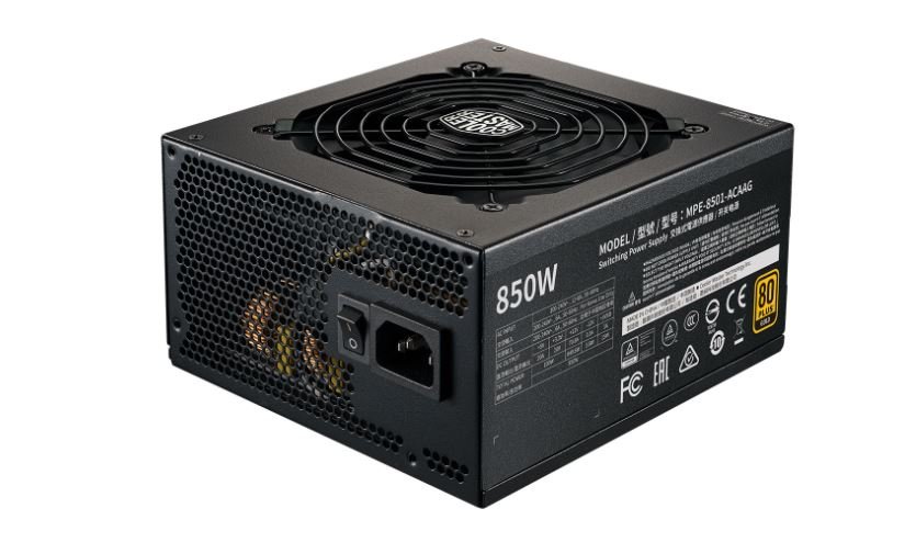 ספק כח COOLER MASTER MWE GOLD 850 V2 FULL MODULAR 5 ספק כח COOLER MASTER MWE GOLD 850 V2 FULL MODULAR – תמונה 5