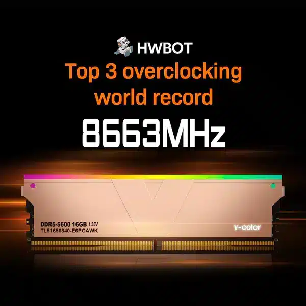 זכרון V-Color DDR5 Gaming Memory RGB 32GB(16GBx2) 6000MHz CL40 Memory Kit 2 זכרון V-Color DDR5 Gaming Memory RGB 32GB(16GBx2) 6000MHz CL40 Memory Kit – תמונה 2