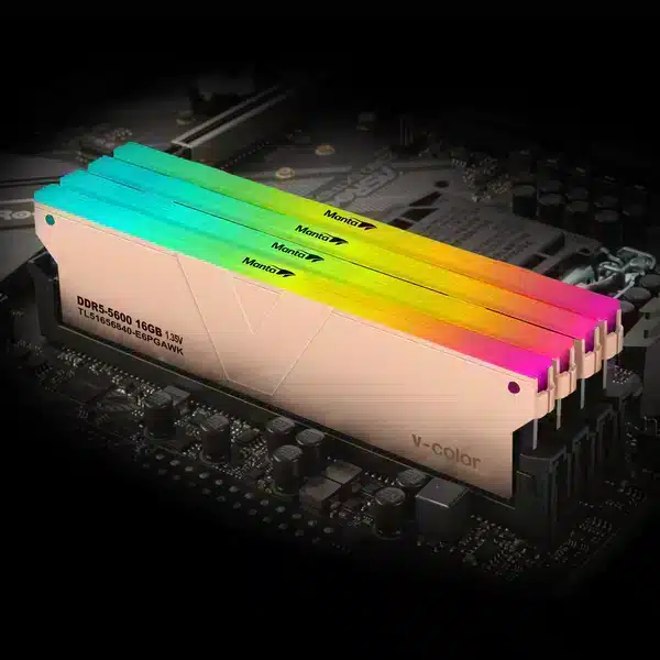זכרון V-Color DDR5 Gaming Memory RGB 32GB(16GBx2) 6000MHz CL40 Memory Kit 4 זכרון V-Color DDR5 Gaming Memory RGB 32GB(16GBx2) 6000MHz CL40 Memory Kit – תמונה 4
