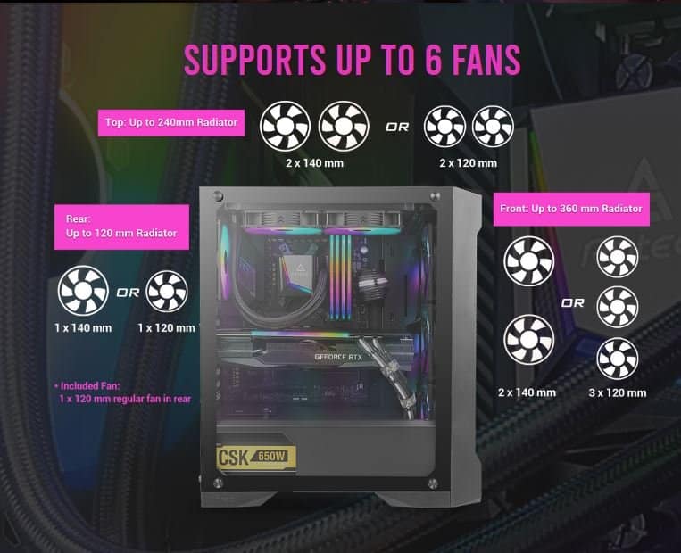 מארז גיימינג Antec NX420 RGB ATX 1X120mm fan rear tempered Glass 5 מארז גיימינג Antec NX420 RGB ATX 1X120mm fan rear tempered Glass – תמונה 5