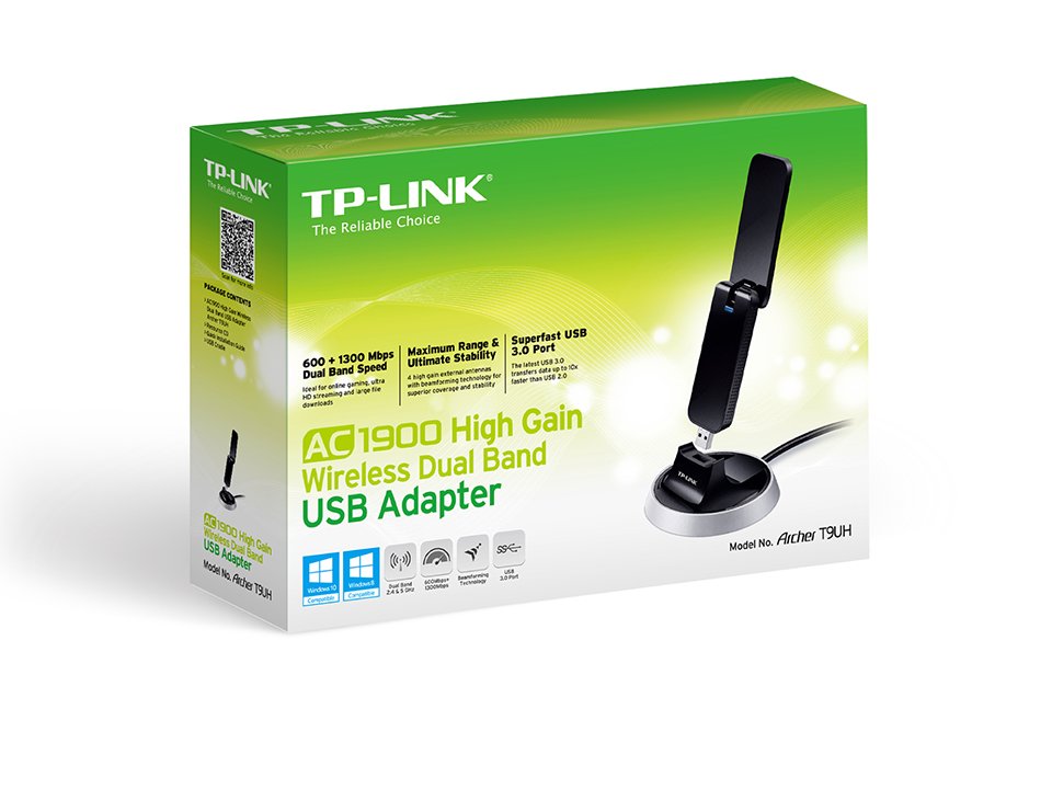 מתאם רשת TP-link AC1900 High Gain Wireless Dual Band USB Adapter 1 מתאם רשת TP-link AC1900 High Gain Wireless Dual Band USB Adapter