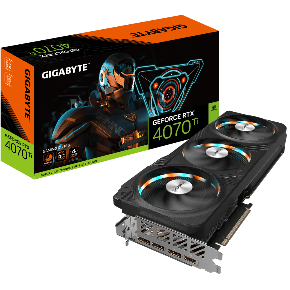 כרטיס מסך Gigabyte RTX 4070 Ti Gaming OC 12GB 1 כרטיס מסך Gigabyte RTX 4070 Ti Gaming OC 12GB