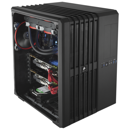 מארז ללא ספק CORSAIR AIR 540 BLACK High AirFlow ATX Cube Case 2 מארז ללא ספק CORSAIR AIR 540 BLACK High AirFlow ATX Cube Case – תמונה 2