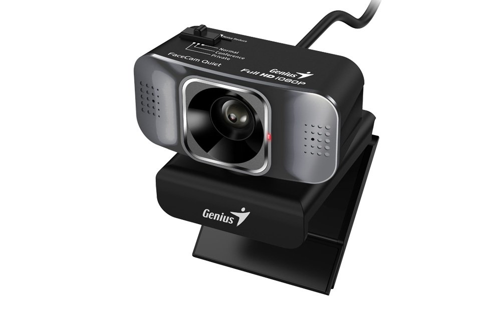 מצלמת רשת Genius FaceCam Quiet FHD Plus MIC Black 1 מצלמת רשת Genius FaceCam Quiet FHD Plus MIC Black