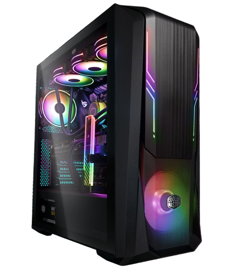 מארז Cooler Master MASTER BOX 500 ARGB FineMesh panel Side Glass 1 מארז Cooler Master MASTER BOX 500 ARGB FineMesh panel Side Glass