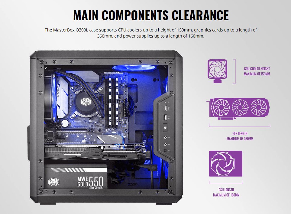 מארז COOLER MASTER mATX MASTER BOX Q300L 5 מארז COOLER MASTER mATX MASTER BOX Q300L – תמונה 5