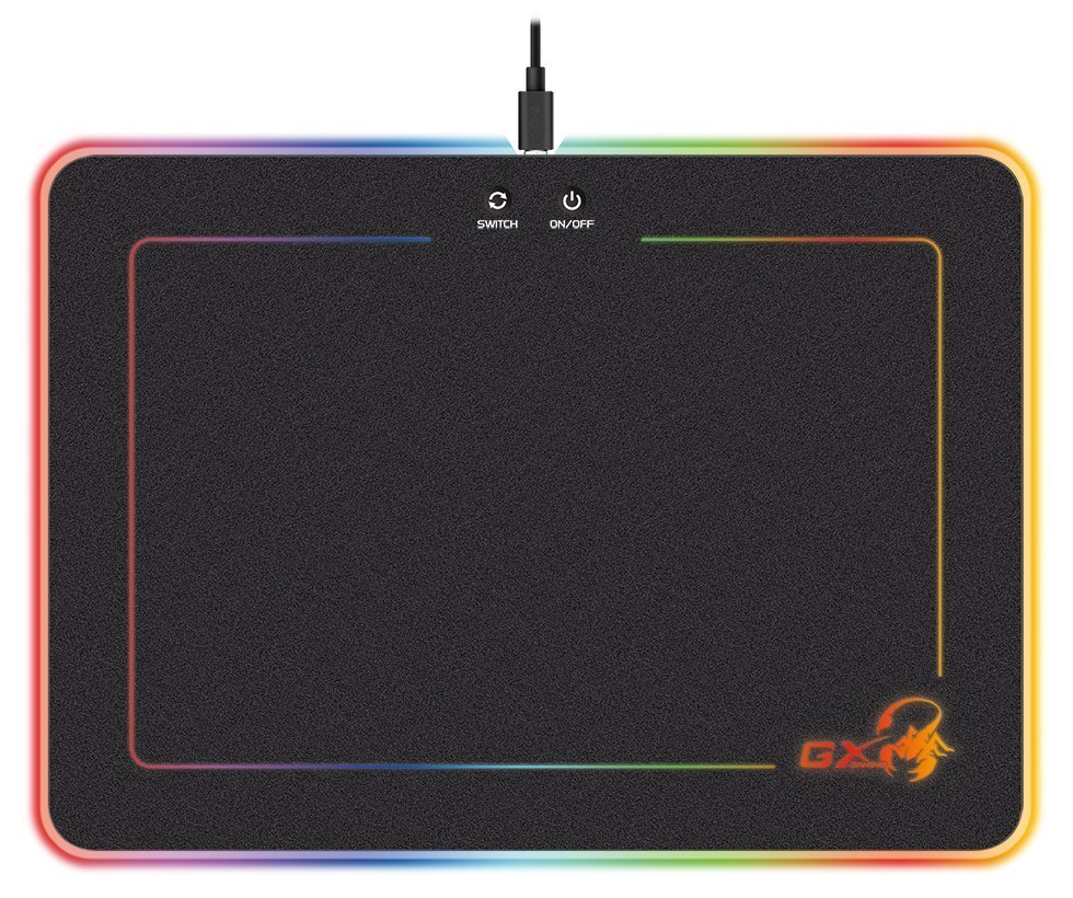 משטח לעכבר Genius GX-PAD 600H RGB Hard GAMING PAD 350X250CM 1 משטח לעכבר Genius GX-PAD 600H RGB Hard GAMING PAD 350X250CM