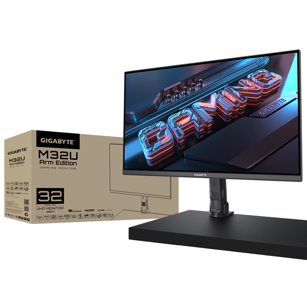 מסך גיימינג Gigabyte M32U Arm Edition 4K SS IPS 1Ms 144Hz Speaker 1 מסך גיימינג Gigabyte M32U Arm Edition 4K SS IPS 1Ms 144Hz Speaker