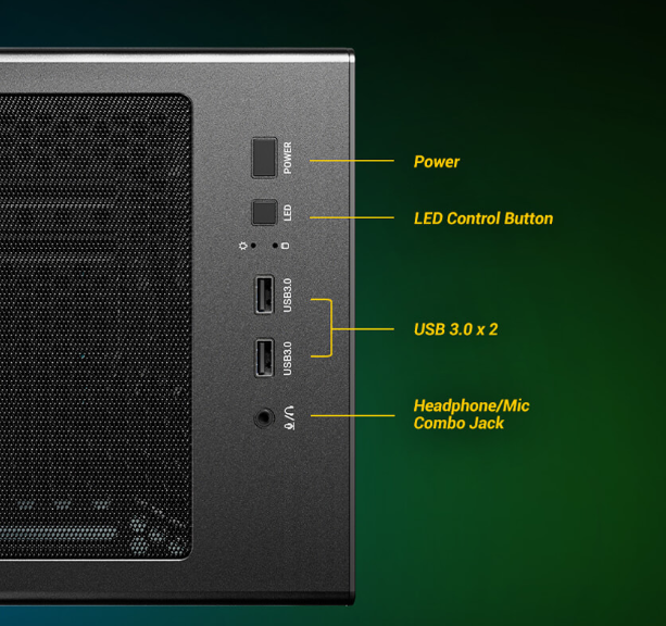מארז Antec AX85 ARGB Mid-Tower Gaming Case 4XARGB 12mm Fan ATX 3 מארז Antec AX85 ARGB Mid-Tower Gaming Case 4XARGB 12mm Fan ATX – תמונה 3