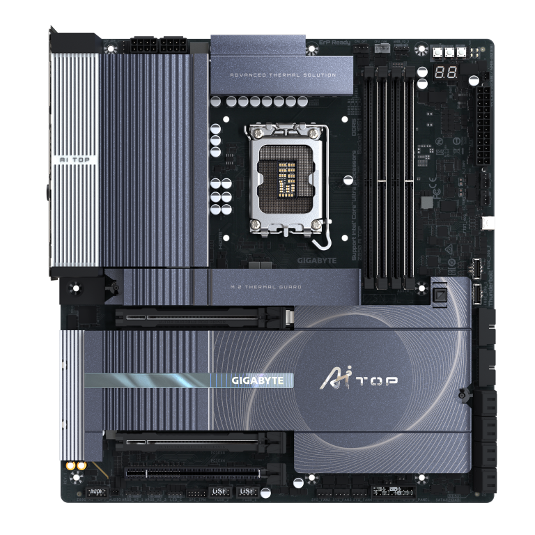 לוח אם Gigabyte Z890 AI TOP DDR5 10GB LAN Thunderbolt 5 WIFI7 3 לוח אם Gigabyte Z890 AI TOP DDR5 10GB LAN Thunderbolt 5 WIFI7 – תמונה 3