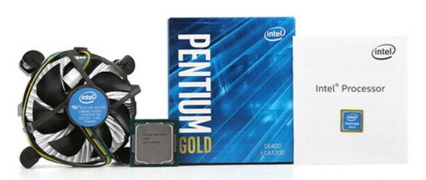 מעבד דור 10 Intel Pentium GOLD G6400 BOX LGA1200 2CRS 4Thrd 4GHZ 1 מעבד דור 10 Intel Pentium GOLD G6400 BOX LGA1200 2CRS 4Thrd 4GHZ