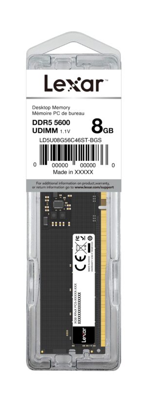 זכרון לנייח Lexar DIMM 8GB DDR5 5600Mhz 262pin CL46 1.1V