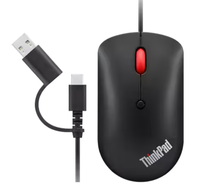 עכבר חוטי Lenovo ThinkPad USB-C Wired compact Mouse 1 עכבר חוטי Lenovo ThinkPad USB-C Wired compact Mouse