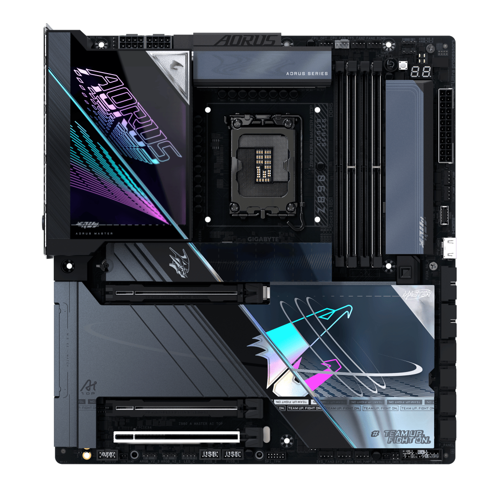לוח אינטל דור 15 GIGABYTE Z890 AORUS MASTER AI TOP E-ATX WIFI7 2 לוח אינטל דור 15 GIGABYTE Z890 AORUS MASTER AI TOP E-ATX WIFI7 – תמונה 2