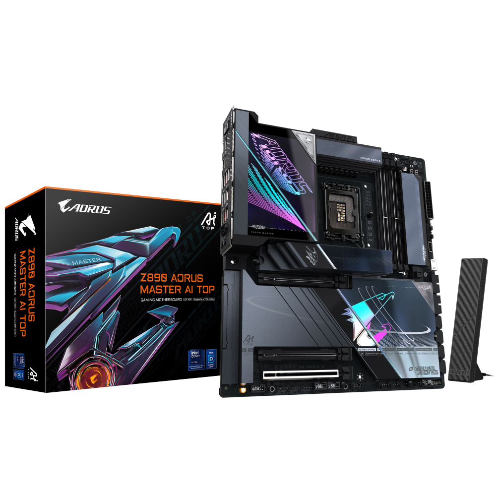 לוח אינטל דור 15 GIGABYTE Z890 AORUS MASTER AI TOP E-ATX WIFI7 1 לוח אינטל דור 15 GIGABYTE Z890 AORUS MASTER AI TOP E-ATX WIFI7