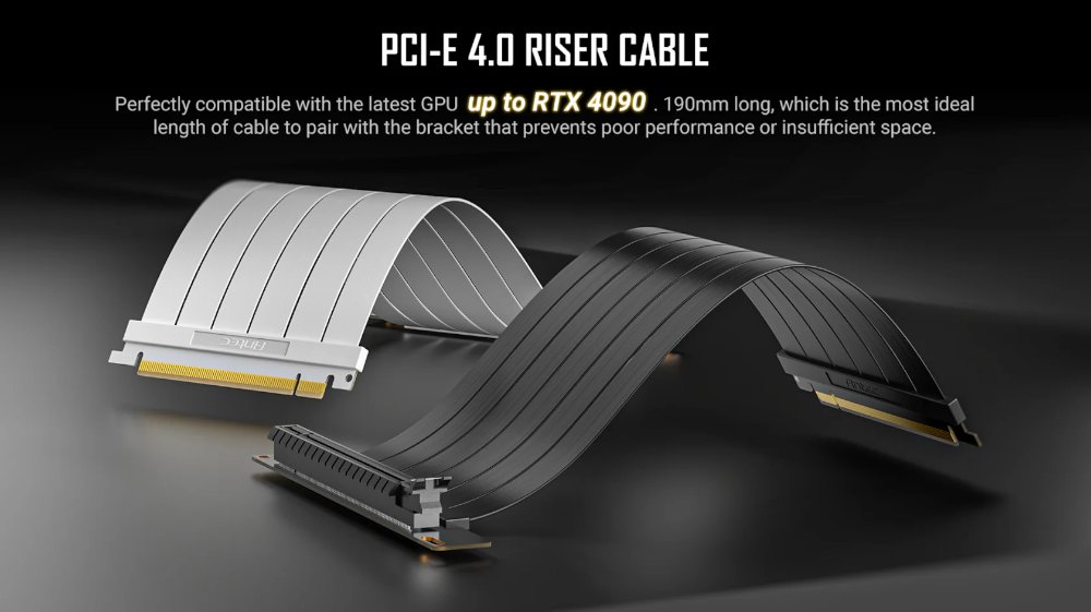 כבל ותושבת לכ. מסך Antec SHIFT ARGB - Vertical GPU Bracket Black 4 כבל ותושבת לכ. מסך Antec SHIFT ARGB - Vertical GPU Bracket Black – תמונה 4