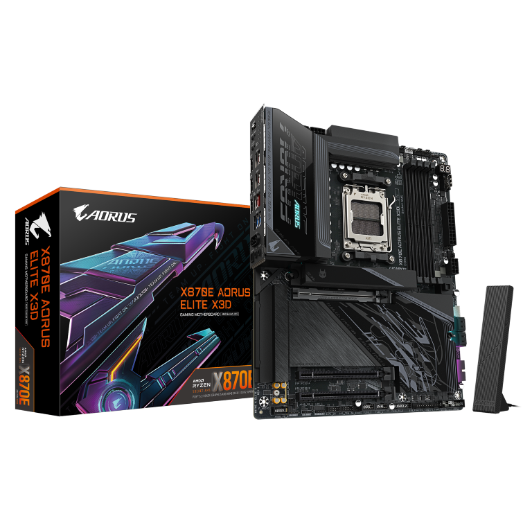 לוח אם GIGABYE X870E AORUS ELITE X3D ATX WIFI7 DDR5 5GBE LAN 1 לוח אם GIGABYE X870E AORUS ELITE X3D ATX WIFI7 DDR5 5GBE LAN