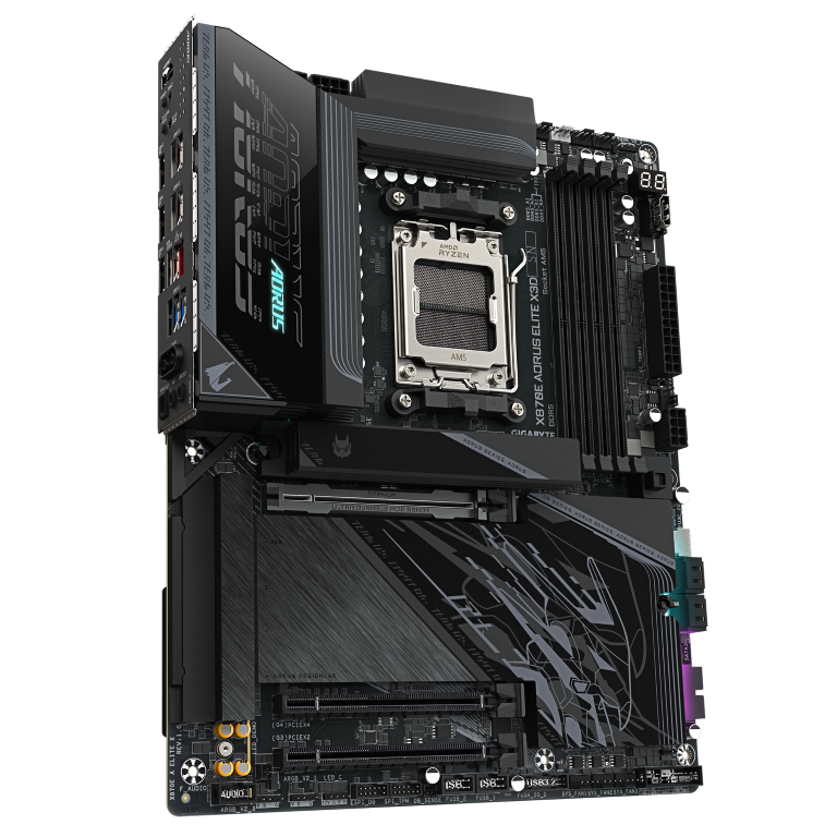 לוח אם GIGABYE X870E AORUS ELITE X3D ATX WIFI7 DDR5 5GBE LAN 2 לוח אם GIGABYE X870E AORUS ELITE X3D ATX WIFI7 DDR5 5GBE LAN – תמונה 2