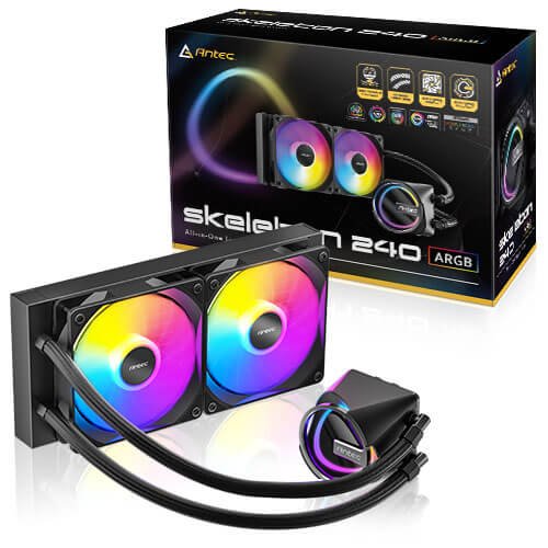 קירור נוזלי כפול Antec SKELETON 240 ARGB Black INTEL/AMD 1 קירור נוזלי כפול Antec SKELETON 240 ARGB Black INTEL/AMD
