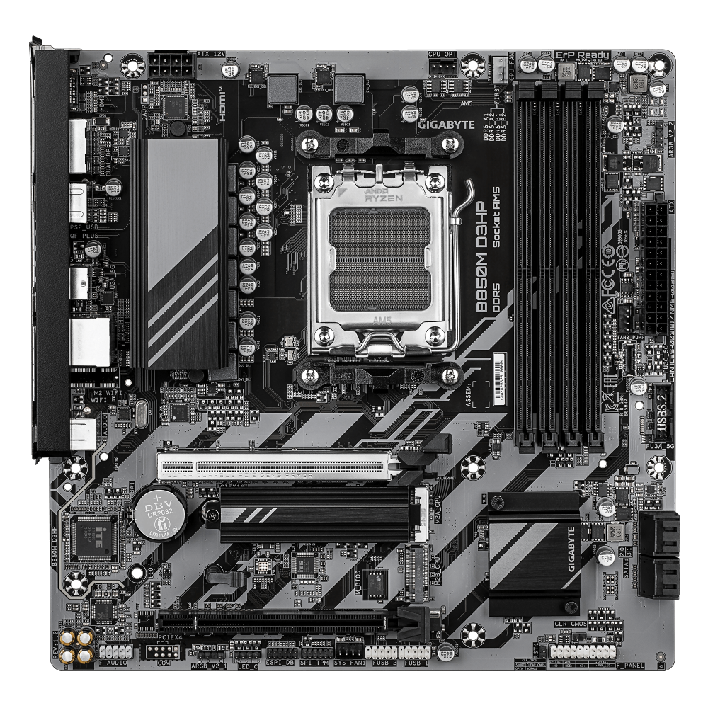 לוח אם Gigabyte B850M D3HP 1.2 mATX DDR5 AM5 1GbE Lan USB-C 2 לוח אם Gigabyte B850M D3HP 1.2 mATX DDR5 AM5 1GbE Lan USB-C – תמונה 2