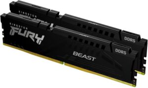 זכרון לנייח Kingston Fury Beast DDR5 32GB 2x16GB 5200MHz C40