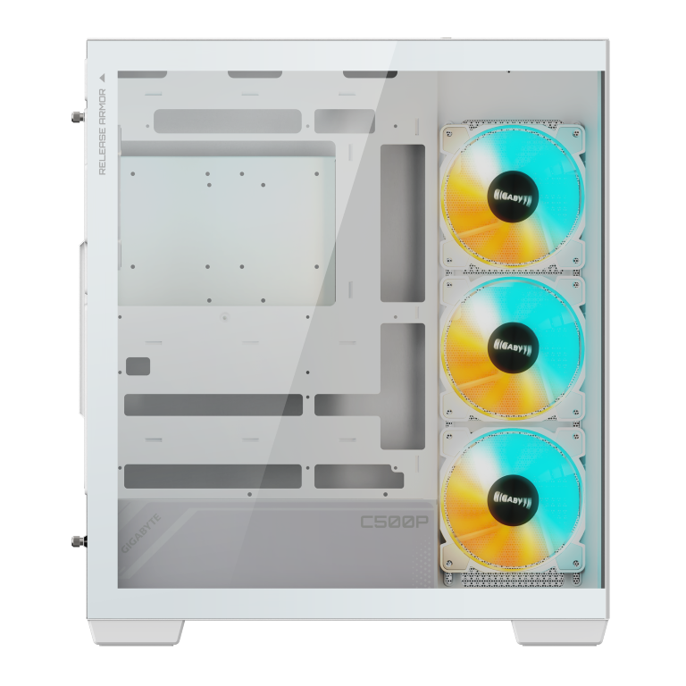 מארז לבן GIGABYTE C500 PANORAMIC STEALTH ICE Mid-Tower ATX 2 מארז לבן GIGABYTE C500 PANORAMIC STEALTH ICE Mid-Tower ATX – תמונה 2