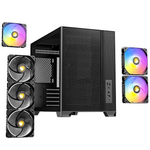 מארז ARGB Type-C 3.2 Antec Flux M Mid Tower Micro-ATX 3 מארז ARGB Type-C 3.2 Antec Flux M Mid Tower Micro-ATX – תמונה 3