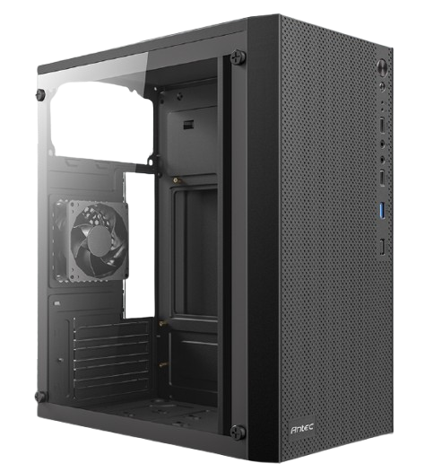מארז Antec ST10M TG Mini Tower Micro-Atx Black Glass Side Panel 1 מארז Antec ST10M TG Mini Tower Micro-Atx Black Glass Side Panel