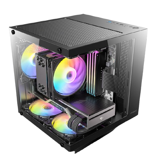 מארז Antec VCX10M ARGB Mini Tower Micro-Atx 5XARGB 120mm Fan 3 מארז Antec VCX10M ARGB Mini Tower Micro-Atx 5XARGB 120mm Fan – תמונה 3