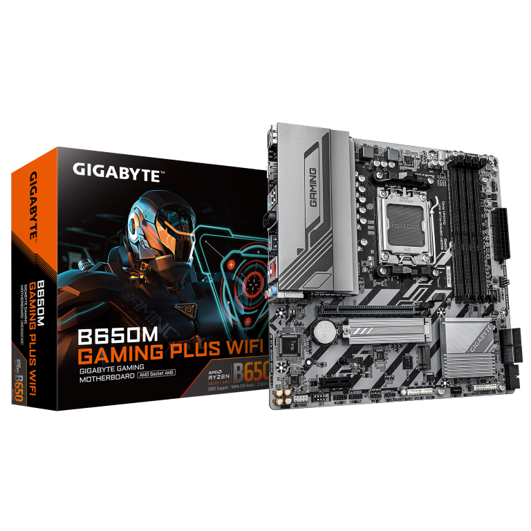 לוח אם Gigabyte B650M GAMING PLUS WF 1.3 AM5 DDR5 Micro-Atx 1 לוח אם Gigabyte B650M GAMING PLUS WF 1.3 AM5 DDR5 Micro-Atx