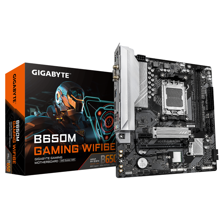 לוח אם Gigabyte B650M Gaming WIFI 6E 1.4 AM5 DDR5 Micro-ATX 1 לוח אם Gigabyte B650M Gaming WIFI 6E 1.4 AM5 DDR5 Micro-ATX