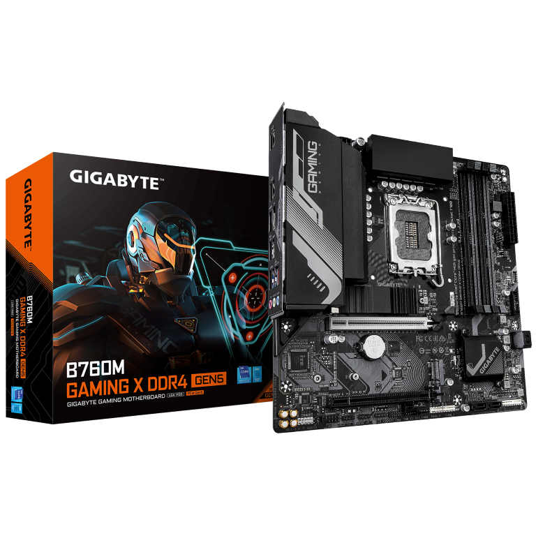 לוח Gigabyte B760M GAMING X DDR4 Gen 5 PCIE5.0 Micro-ATX LGA1700 1 לוח Gigabyte B760M GAMING X DDR4 Gen 5 PCIE5.0 Micro-ATX LGA1700
