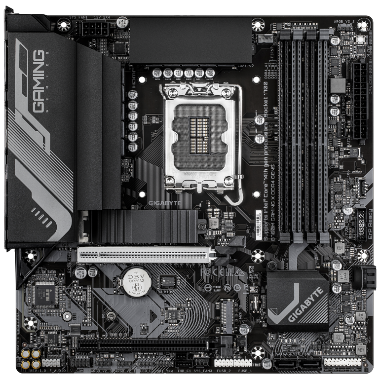 לוח Gigabyte B760M GAMING X DDR4 Gen 5 PCIE5.0 Micro-ATX LGA1700 2 לוח Gigabyte B760M GAMING X DDR4 Gen 5 PCIE5.0 Micro-ATX LGA1700 – תמונה 2
