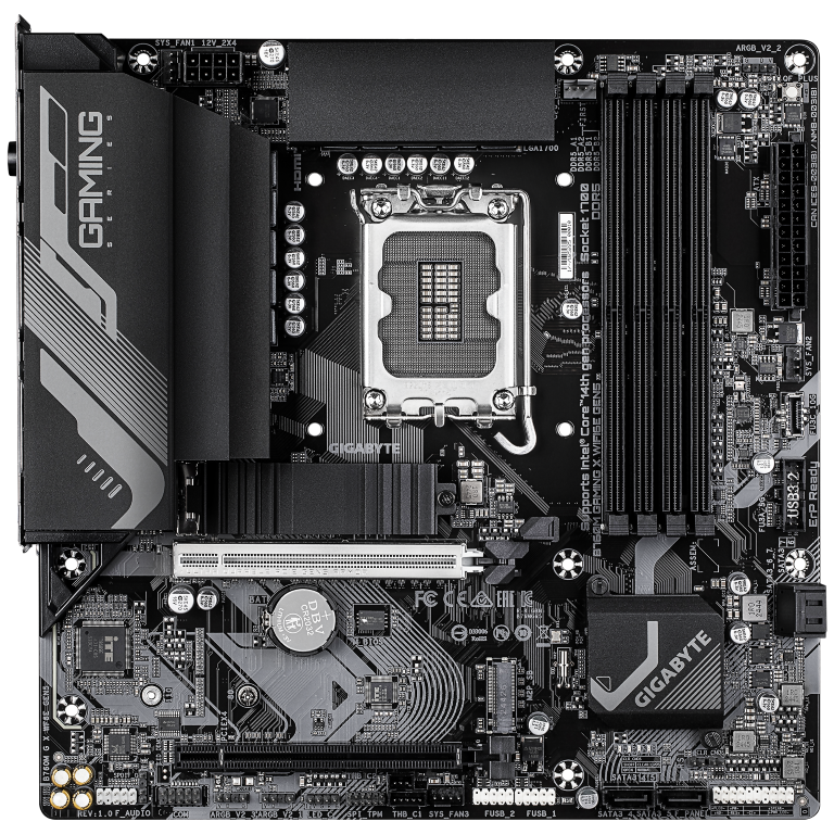לוח אם Gigabyte B760M G X WF6E GEN5 DDR5 Micro-ATX 2.5GB Lan 2 לוח אם Gigabyte B760M G X WF6E GEN5 DDR5 Micro-ATX 2.5GB Lan – תמונה 2