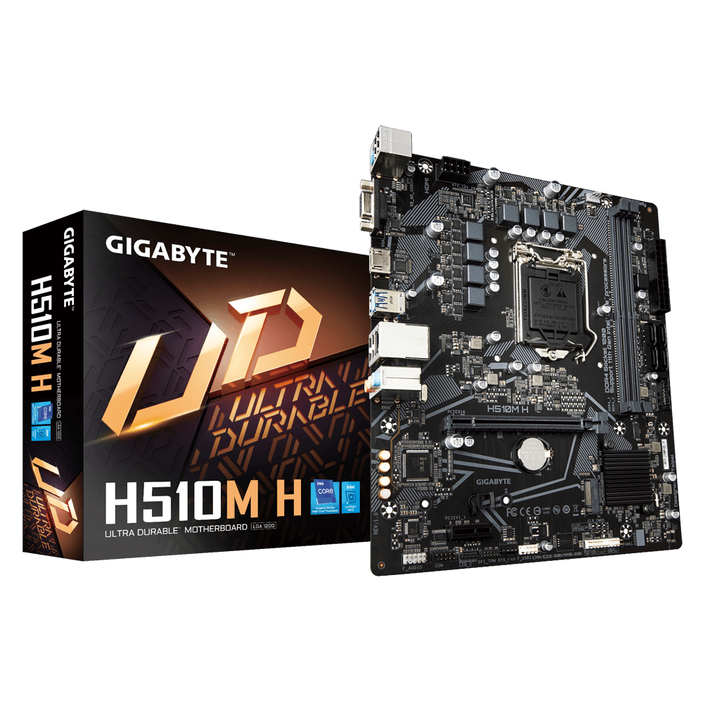 לוח משופץ Gigabyte H510M H Micro-Atx LGA1200 PCIE4.0X16 1 לוח משופץ Gigabyte H510M H Micro-Atx LGA1200 PCIE4.0X16