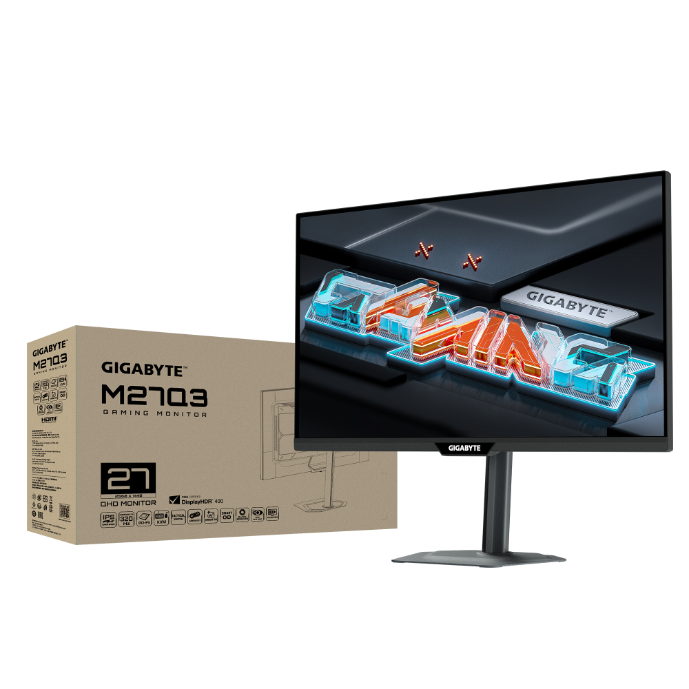 מסך גיימינג Gigabyte M27Q3 2K 1Ms SS IPS 320Hz KVM G-Sync 1 מסך גיימינג Gigabyte M27Q3 2K 1Ms SS IPS 320Hz KVM G-Sync