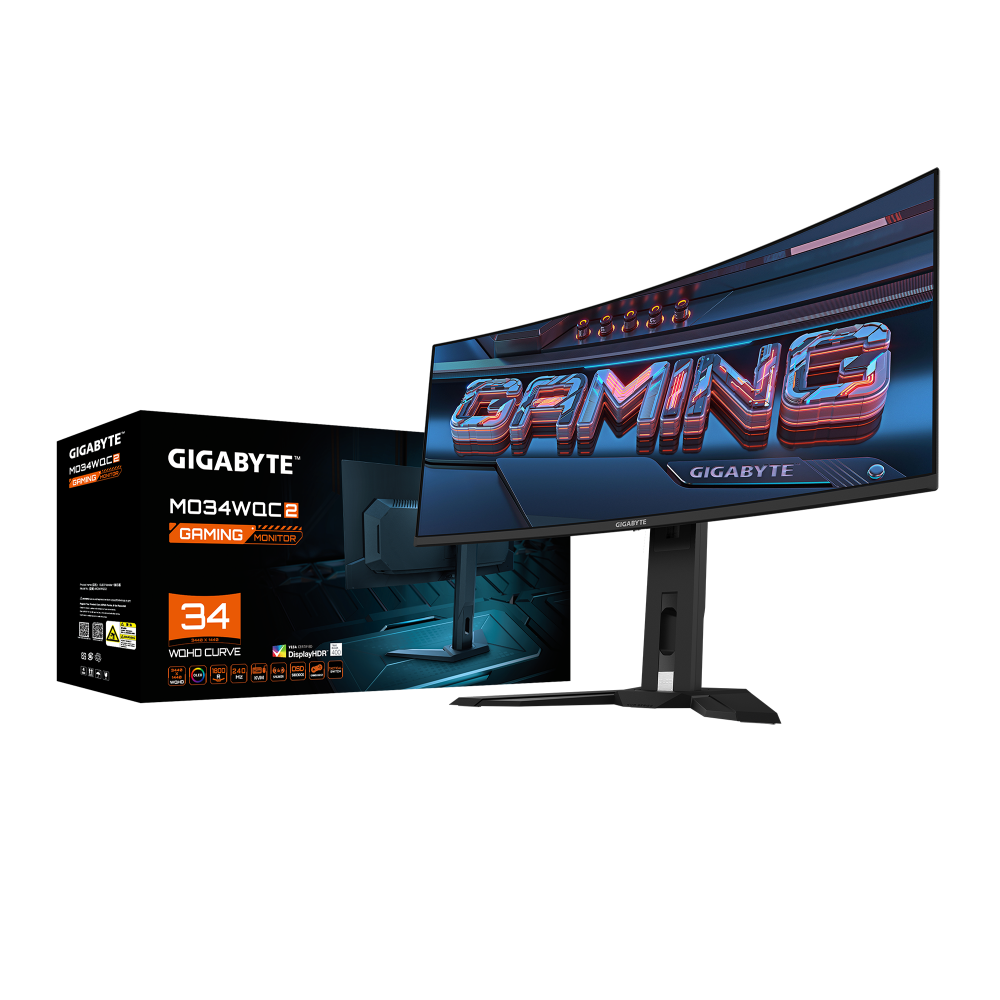 מסך Gigabyte MO34WQC2 QD-OLED WQHD 240Hz 0.03ms FreeSync 2 מסך Gigabyte MO34WQC2 QD-OLED WQHD 240Hz 0.03ms FreeSync – תמונה 2