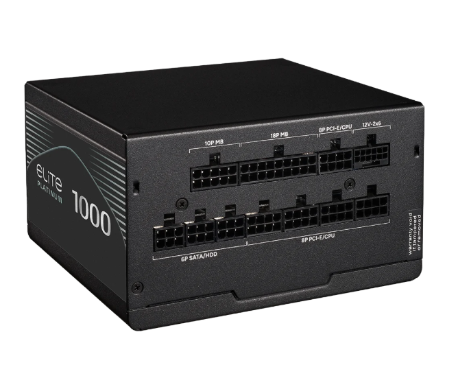 ספק כוח מודולרי Cooler Master Elite 80 Plus Platinum 1000W ATX 3. 1 ספק כוח מודולרי Cooler Master Elite 80 Plus Platinum 1000W ATX 3.