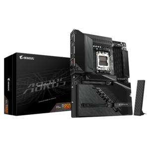 לוח אם עם מחברי חשמל מאחור Gigabyte B850 A STEALTH AM5 DDR5 WIFI7