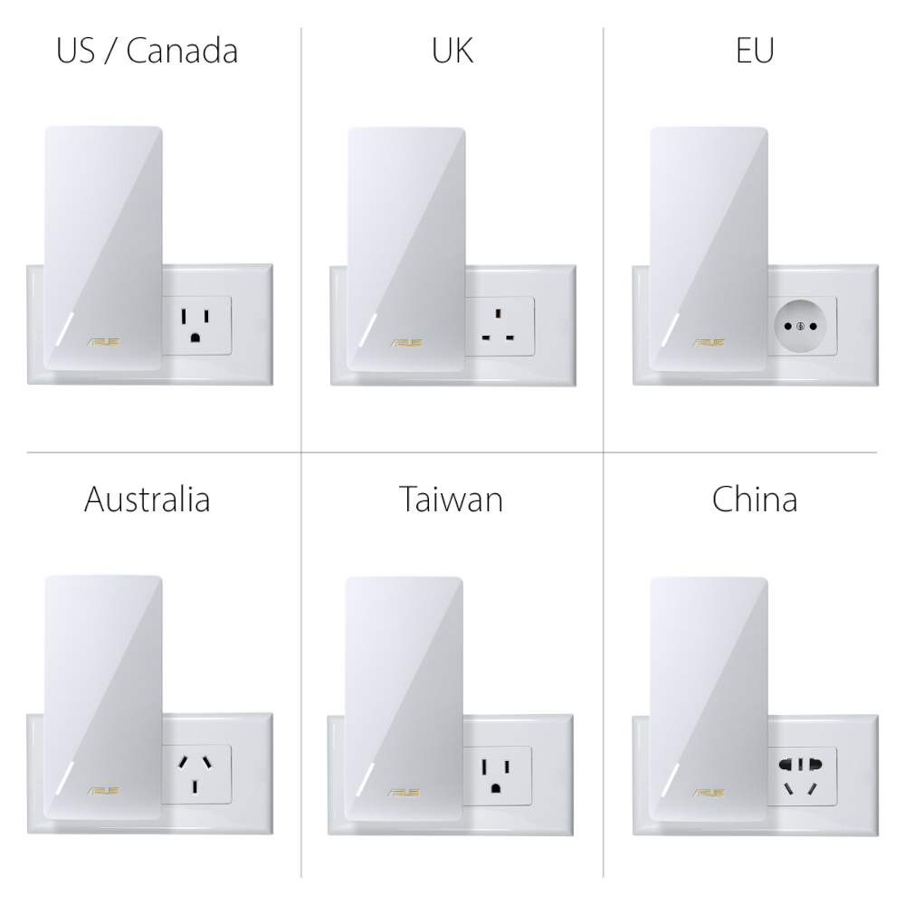 ⁦מגדיל טווח ASUS RP-AX58 AX3000 WIFI6 AiMesh⁩ – תמונה ⁦3⁩
